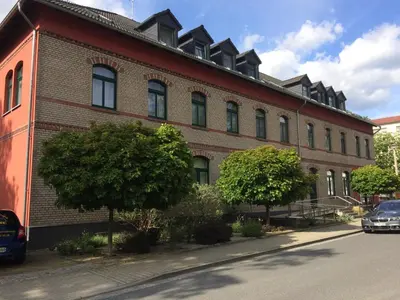 Das Gebäude in dem sich die Ferienwohnung befindet