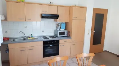 Küche/Küchenzeile in der Unterkunft Ferienwohnung Richter