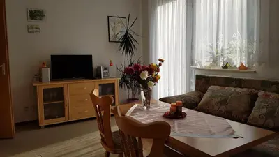 TV/Unterhaltungsangebot in der Unterkunft Ferienwohnung Richter