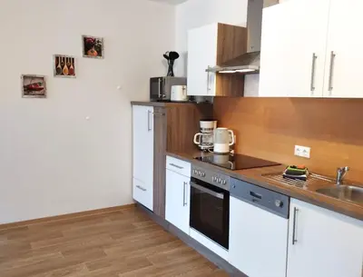 Küche/Küchenzeile in der Unterkunft Ferienwohnung Berger