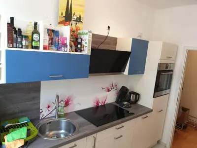 Küche/Küchenzeile in der Unterkunft Avenue Apartment - Hilbersdorfer Straße