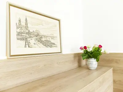 Grundriss der Unterkunft Großes Apartment im Zentrum von Dresden, 2 Schlafzimmer, 2 Bäder, Balkon
