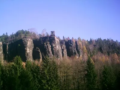Naturlandschaft in der Nähe des Ferienhauses