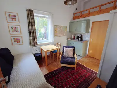 Küche/Küchenzeile in der Unterkunft Campus Apartment Anton