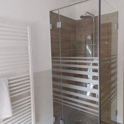 Ein Badezimmer in der Unterkunft Galloway Hof Wantewitz