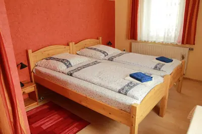 Ein Bett oder Betten in einem Zimmer der Unterkunft Ferienwohnung im Herzen des Nationalparks