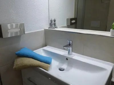 Ein Badezimmer in der Unterkunft Pirna-Apartment