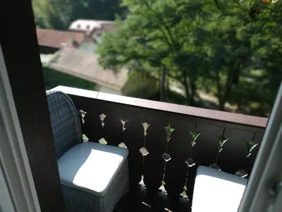 Ein Balkon oder eine Terrasse in der Unterkunft Annel's Liebelei