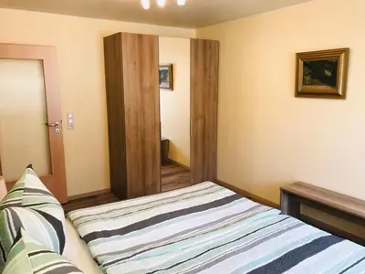 Ein Bett oder Betten in einem Zimmer der Unterkunft Ferienwohnung Horn