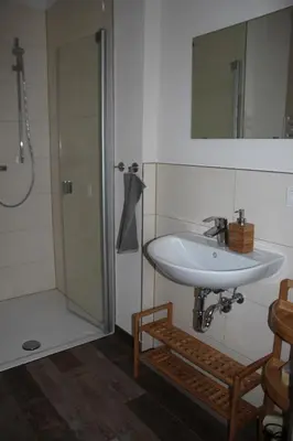 Ein Badezimmer in der Unterkunft Ferienwohnung Goldgrund15