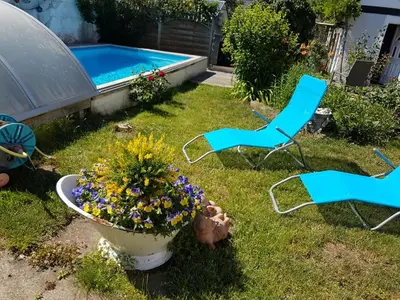 Der Swimmingpool an oder in der Nähe von Ferienwohnung Heyne