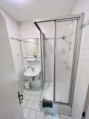 Ein Badezimmer in der Unterkunft Pension Maria