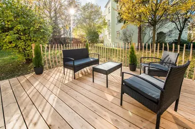 Ein Garten an der Unterkunft Dresden ThirtySix - Moderne Wohnung mit Top-Anbindung zur Altstadt