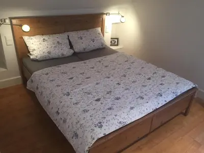 Ein Bett oder Betten in einem Zimmer der Unterkunft Ferienwohnung Trede