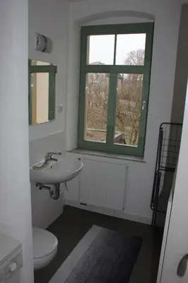 Ein Badezimmer in der Unterkunft Traumhafte Etagenwohnung in Günderzeitvilla