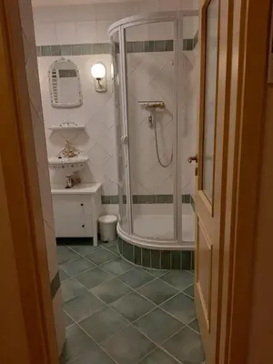Ein Badezimmer in der Unterkunft Ferienwohnung Zieher-Rehn früher Claus
