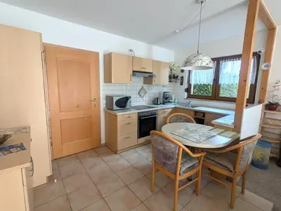 Küche/Küchenzeile in der Unterkunft Ferienwohnung Törpsch