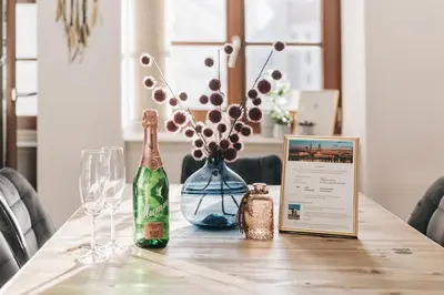 Getränke in der Unterkunft TIP! Modernes Apartment direkt im Herzen Dresdens