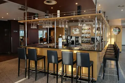 Lounge oder Bar in der Unterkunft Hotel Dresden Neustadt