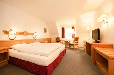 Ein Bett oder Betten in einem Zimmer der Unterkunft Landhotel Altes Zollhaus