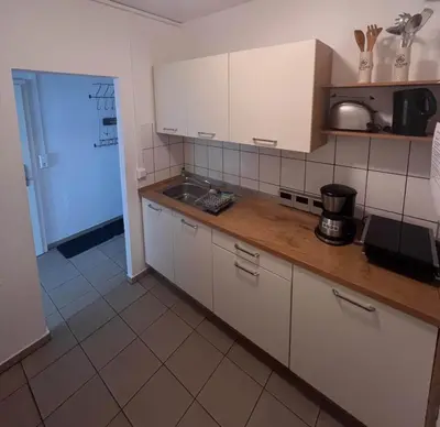 Küche/Küchenzeile in der Unterkunft Ferienwohnung Zentrum - Albert