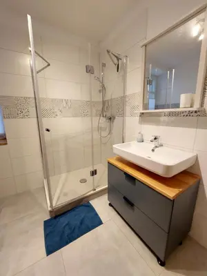 Ein Badezimmer in der Unterkunft Dresden Altstadtblick - Altstadtnah & Ruhig