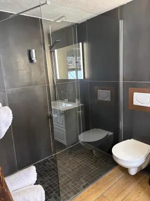 Ein Badezimmer in der Unterkunft Anno 1886 - Knepp-Hänel-Haus