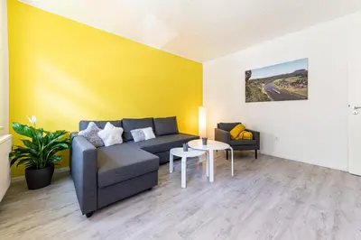 Ein Sitzbereich in der Unterkunft Haus am Malerweg