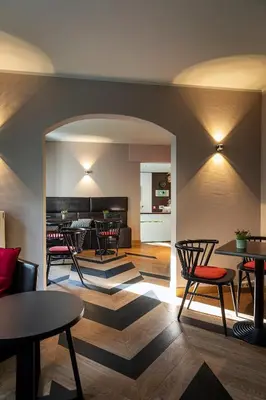 Ein Sitzbereich in der Unterkunft ACHAT Hotel Dresden Elbufer