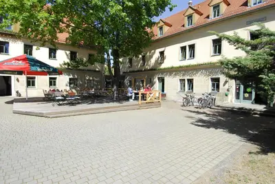 Das Gebäude in dem sich das Hotel befindet