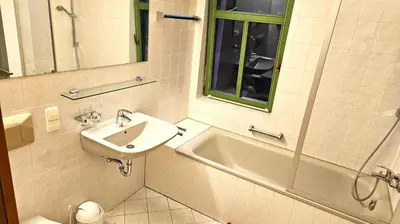 Ein Badezimmer in der Unterkunft Gutshof Hauber