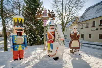Ferienwohnung Flöhatalblick im Winter