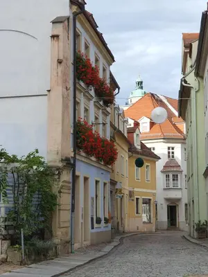 Das Gebäude in dem sich die Ferienwohnung befindet