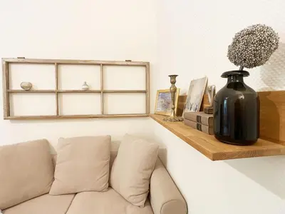 Ein Sitzbereich in der Unterkunft Apartment Clara
