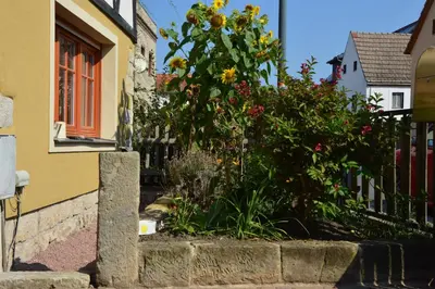 Das Gebäude in dem sich die Ferienwohnung befindet