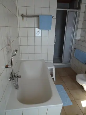 Ein Badezimmer in der Unterkunft Ferienwohnung Bäckerei Förster