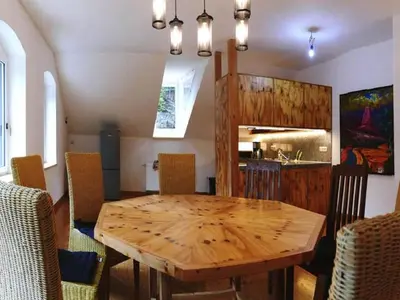 Küche/Küchenzeile in der Unterkunft Villa Rotschoenberg im Tal der Freiberger Mulde