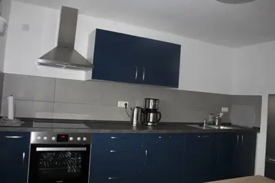 Küche/Küchenzeile in der Unterkunft Haus Elbblick