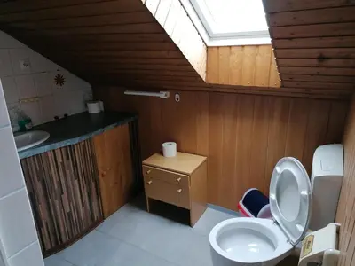 Ein Badezimmer in der Unterkunft Ferienwohnung Felsblick