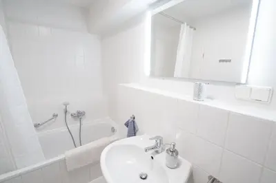 Ein Badezimmer in der Unterkunft Frühling-Studio