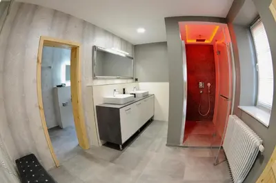 Küche/Küchenzeile in der Unterkunft Ferienwohnung 