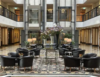 Ein Sitzbereich in der Unterkunft Maritim Hotel Dresden