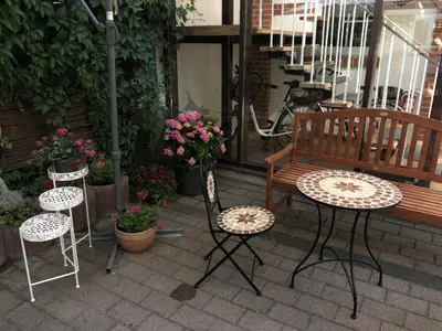 Ein Balkon oder eine Terrasse in der Unterkunft Central-Hotel Torgau