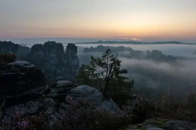 Naturlandschaft in der Nähe des Ferienhauses