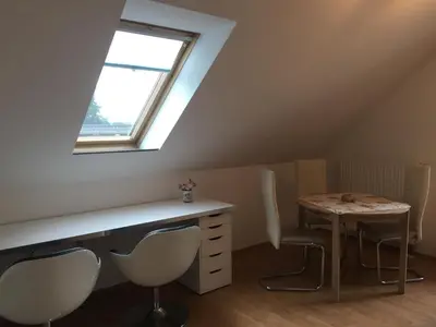Ein Sitzbereich in der Unterkunft Ferienwohnung Luna - [#a43787]