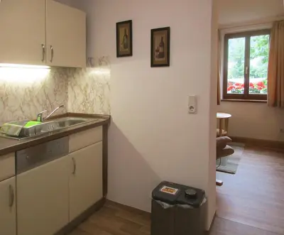 Küche/Küchenzeile in der Unterkunft Ferienwohnung Königstein
