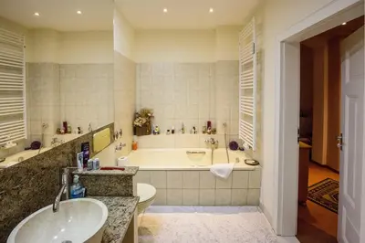 Ein Badezimmer in der Unterkunft Urlaubsdomizil Lengefeld