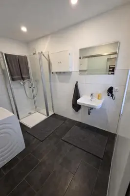 Ein Badezimmer in der Unterkunft Ferienwohnung NR2