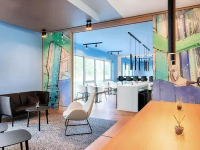 Küche/Küchenzeile in der Unterkunft B&B Hotel Chemnitz