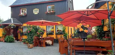 Das Gebäude in dem sich die Ferienwohnung befindet